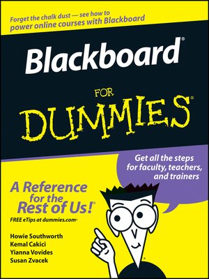 cover image of Blackboard For Dummies